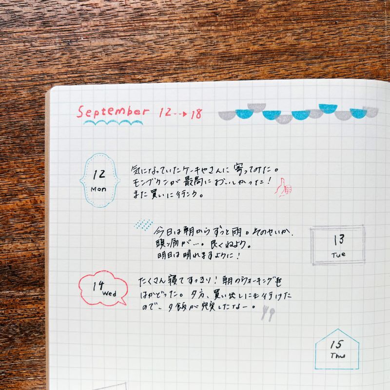 MIZUSHIMA Jizai Clear Stamp Log Date / Month 01