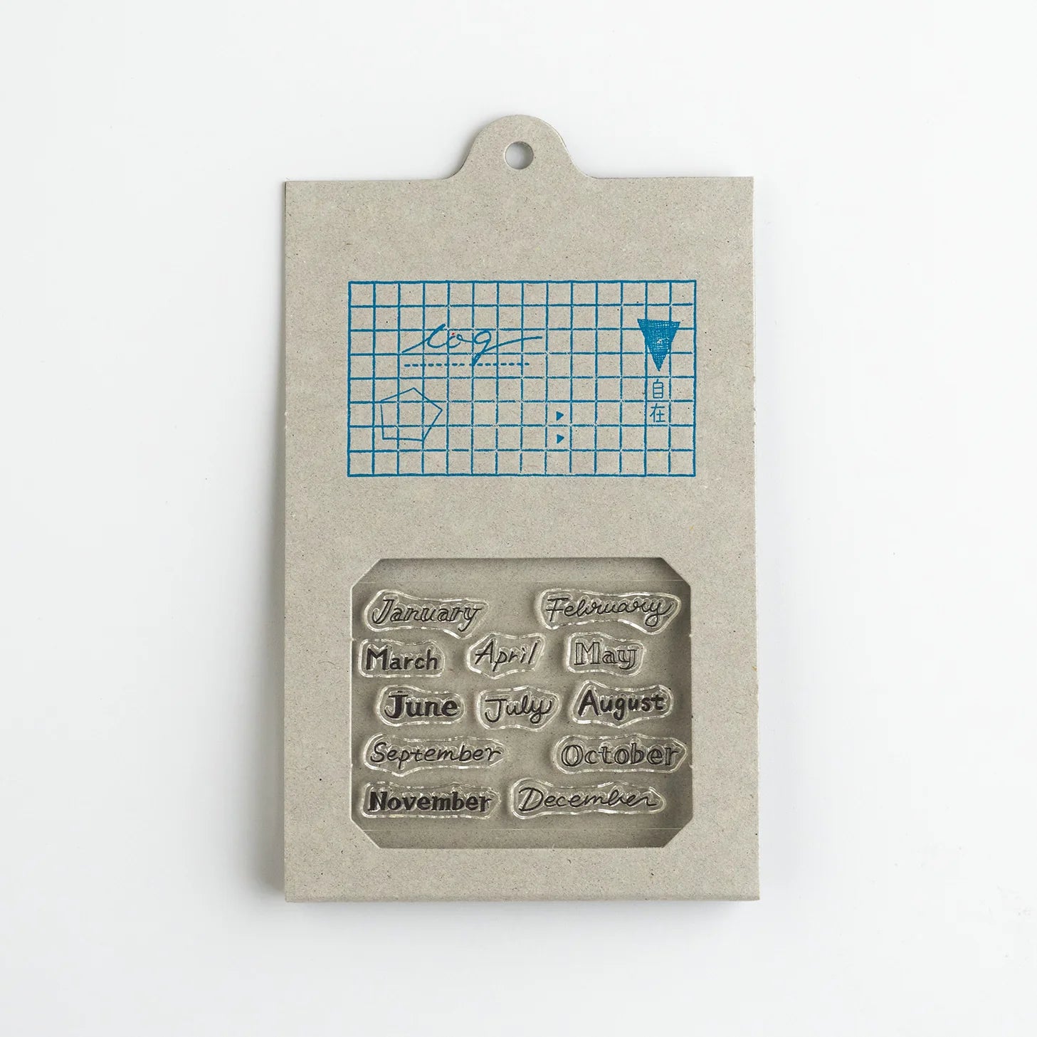MIZUSHIMA Jizai Clear Stamp Log Date / Month 03