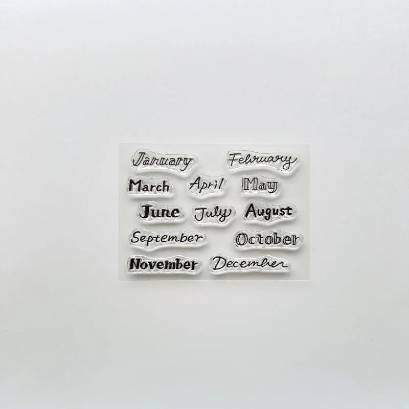 MIZUSHIMA Jizai Clear Stamp Log Date / Month 03