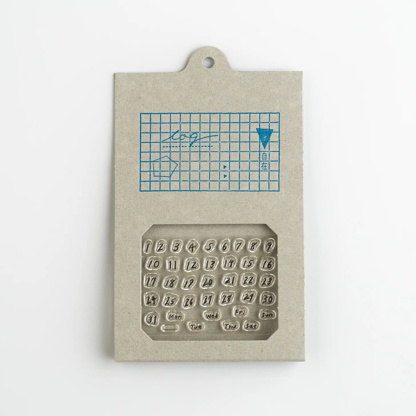 MIZUSHIMA Jizai Clear Stamp Log Date / Day Day of week 01