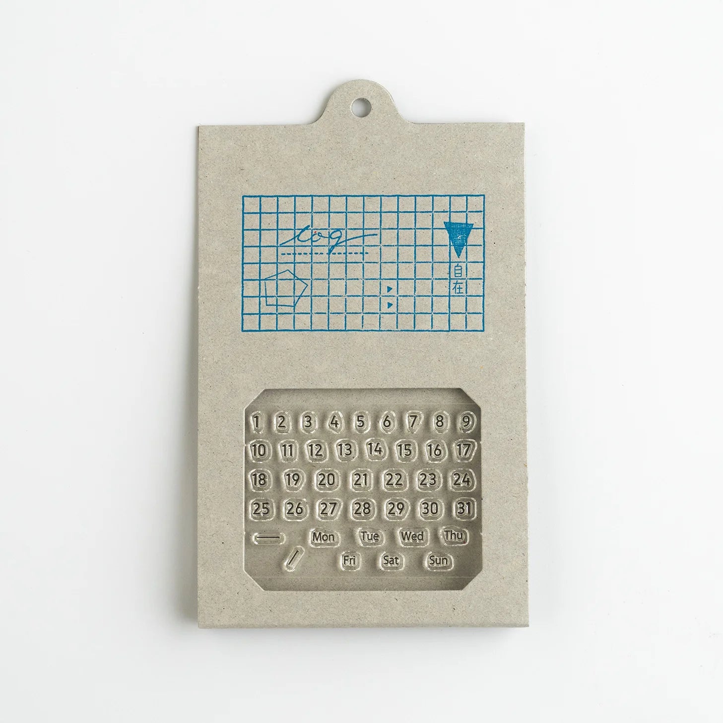 MIZUSHIMA Jizai Clear Stamp Log Date / Day Day of week 02