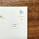 MIZUSHIMA Jizai Clear Stamp Log Date / Day Day of week 02
