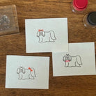 MIZUSHIMA Jizai Clear Stamp Combi Maltese