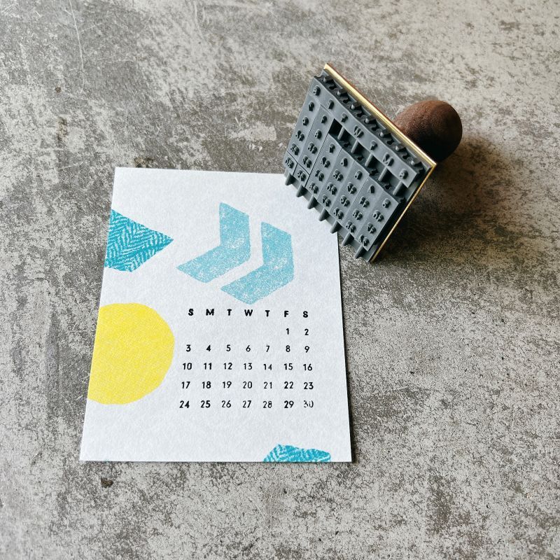 MIZUSHIMA Stamp Perpetual Calendar
