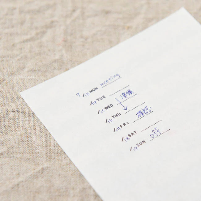 MIZUSHIMA Stamp Schedule Week