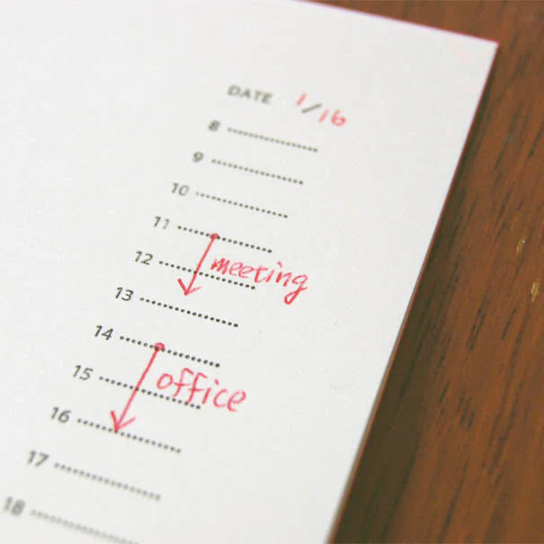 MIZUSHIMA Stamp Schedule Bar