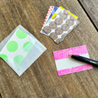 MIZUSHIMA Iroiro Memo Pad Dots & Stripes S