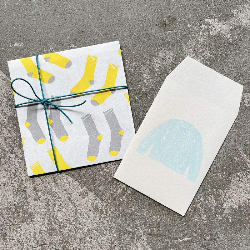 MIZUSHIMA Fukushoku Paper Bag Sweater x Socks