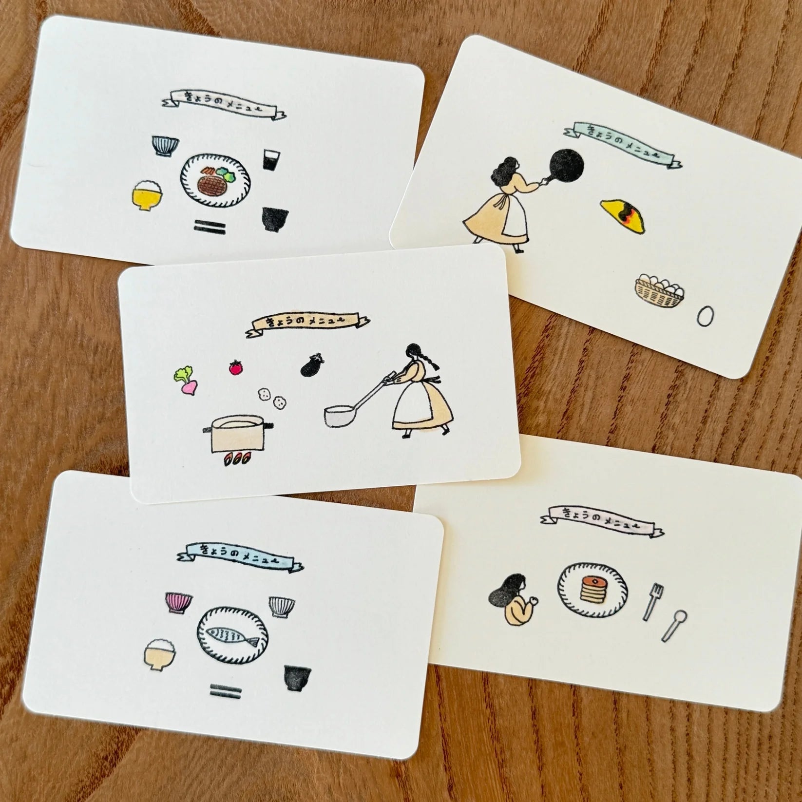 MIZUSHIMA x necktie Jizai Clear Stamp Box Motif Everyday Meals