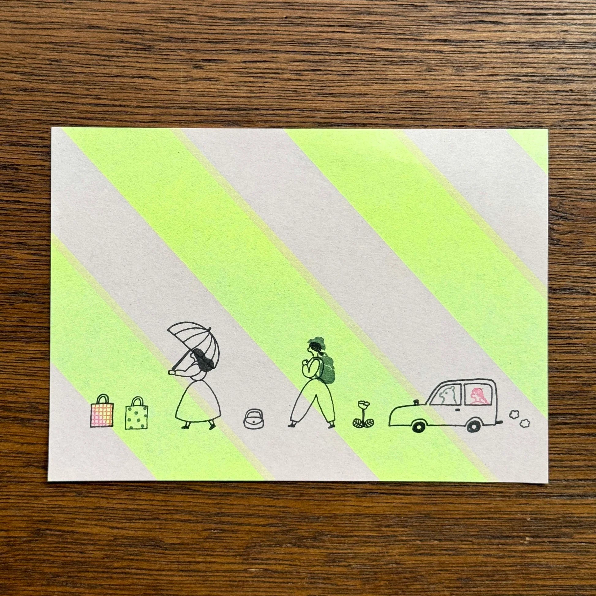 MIZUSHIMA x necktie Jizai Clear Stamp Pocket On The Go