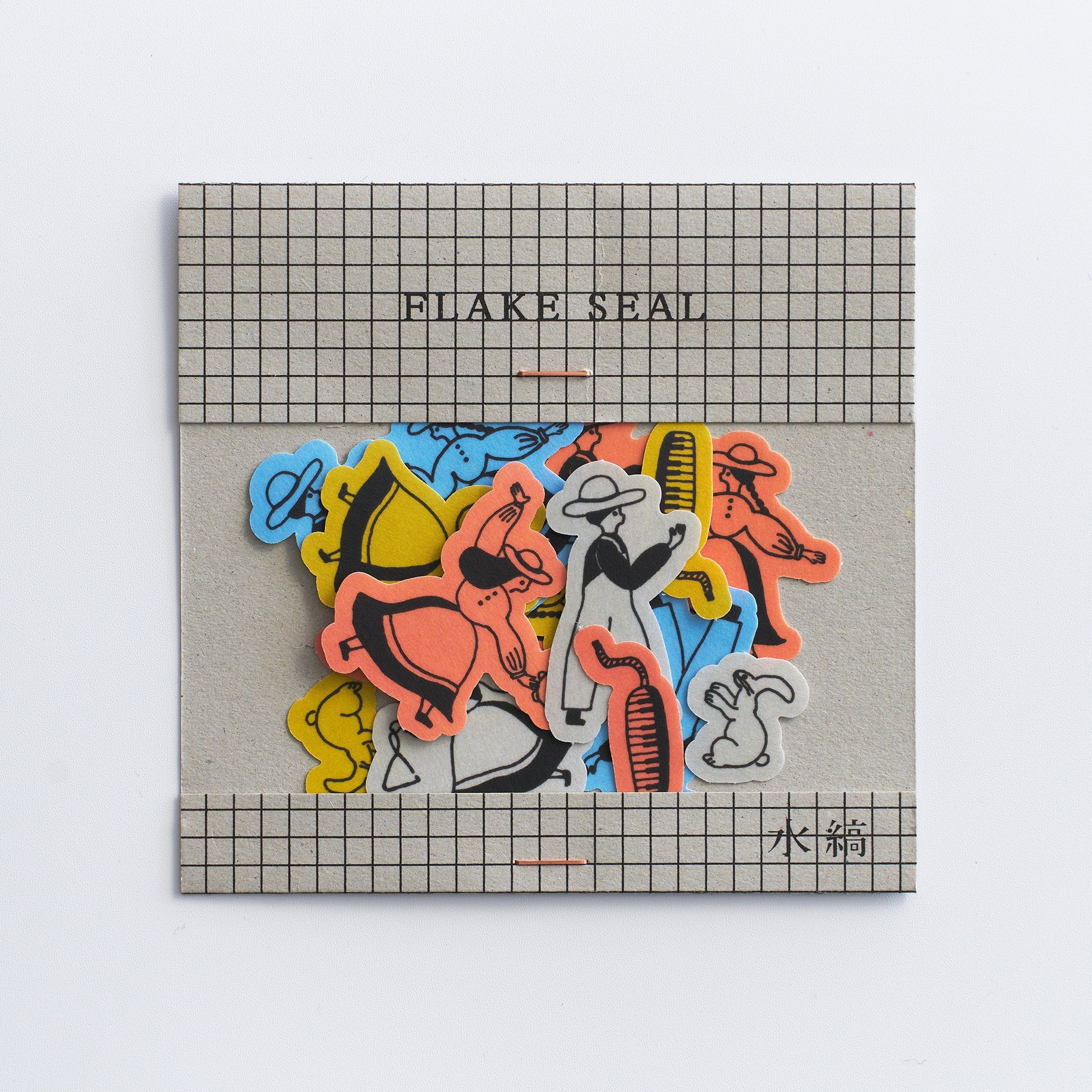 MIZUSHIMA x necktie Flake Stickers Let's Dance!