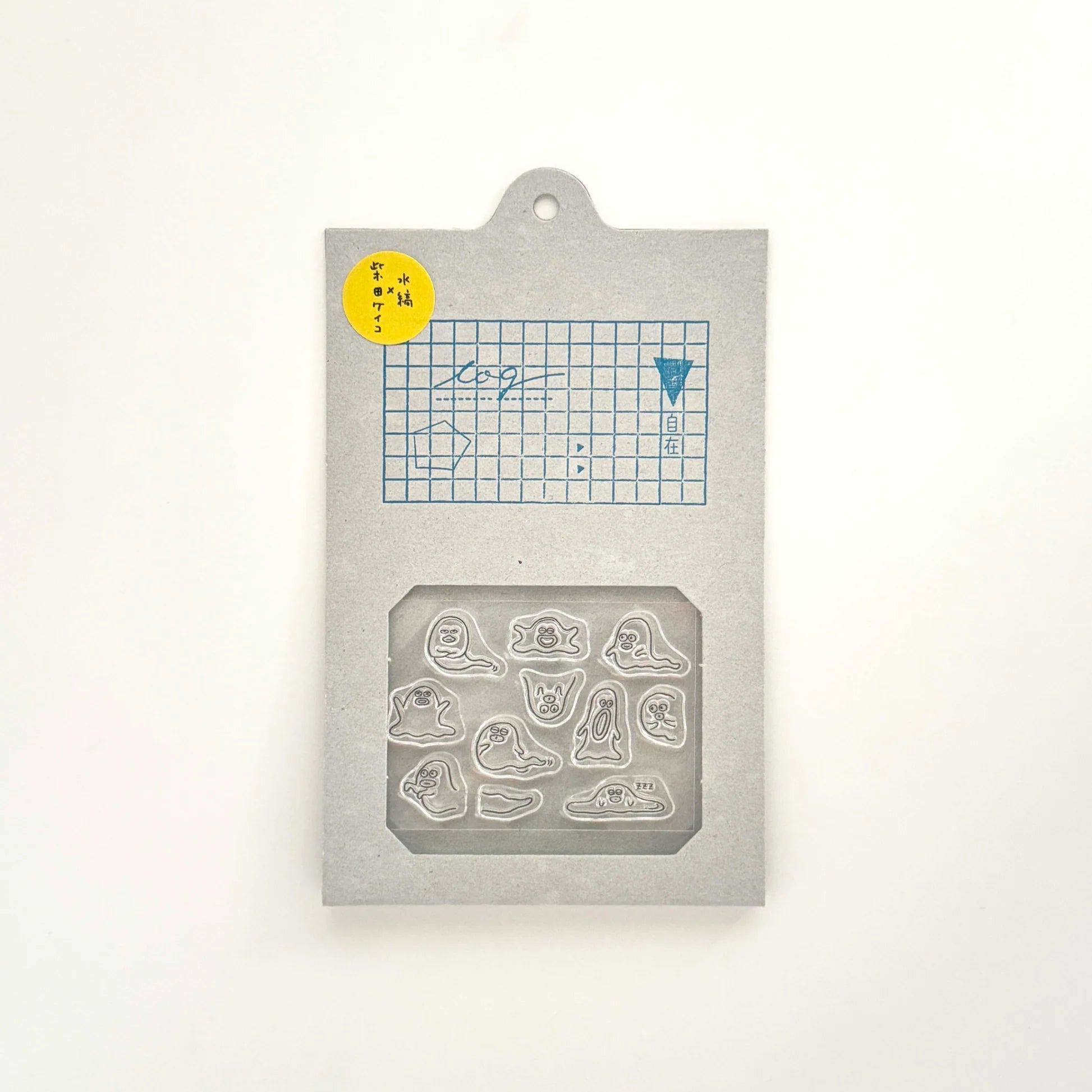 MIZUSHIMA x Shibata Keiko Jizai Clear Stamp Log Techo Moriage-tai Ghost