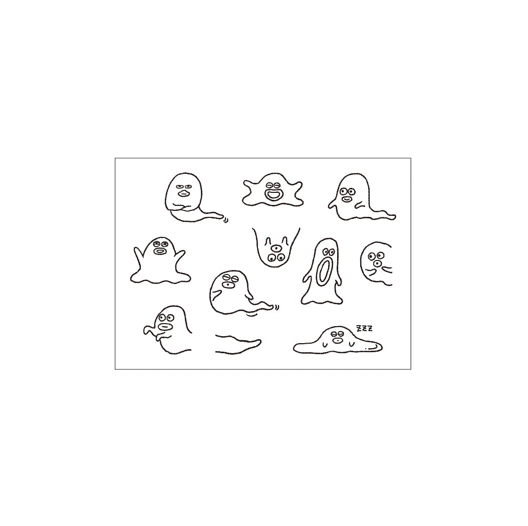 MIZUSHIMA x Shibata Keiko Jizai Clear Stamp Log Techo Moriage-tai Ghost