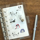 MIZUSHIMA x Shibata Keiko Jizai Clear Stamp Cats & Wigs