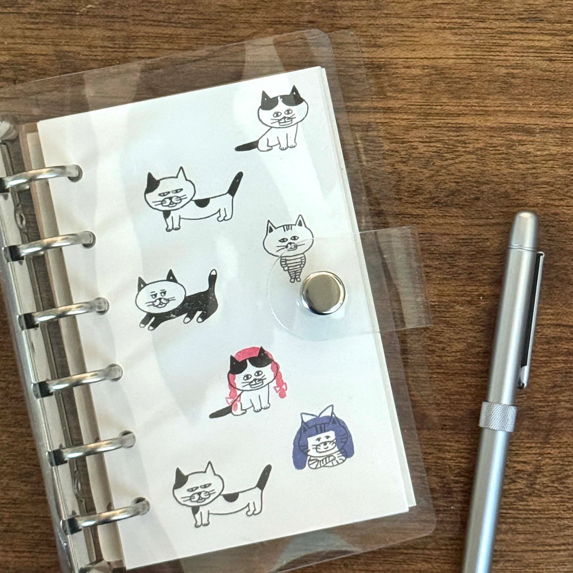 MIZUSHIMA x Shibata Keiko Jizai Clear Stamp Cats & Wigs