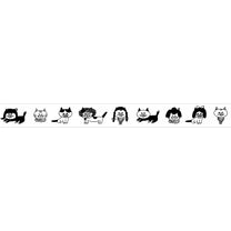 MIZUSHIMA x Shibata Keiko Masking Tape Cats & Wigs