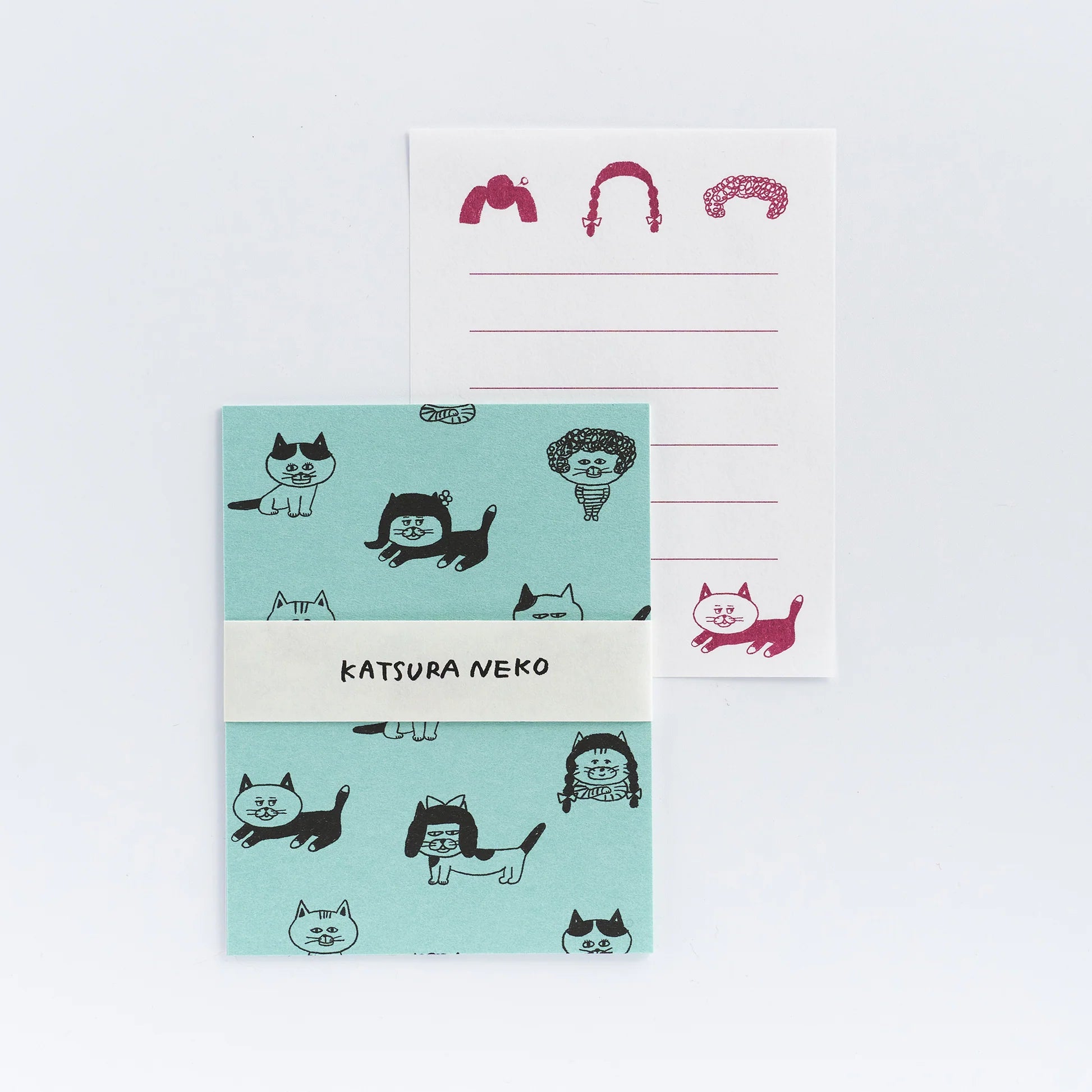 MIZUSHIMA x Shibata Keiko Small Letter Set Cats & Wigs