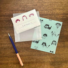 MIZUSHIMA x Shibata Keiko Small Letter Set Cats & Wigs