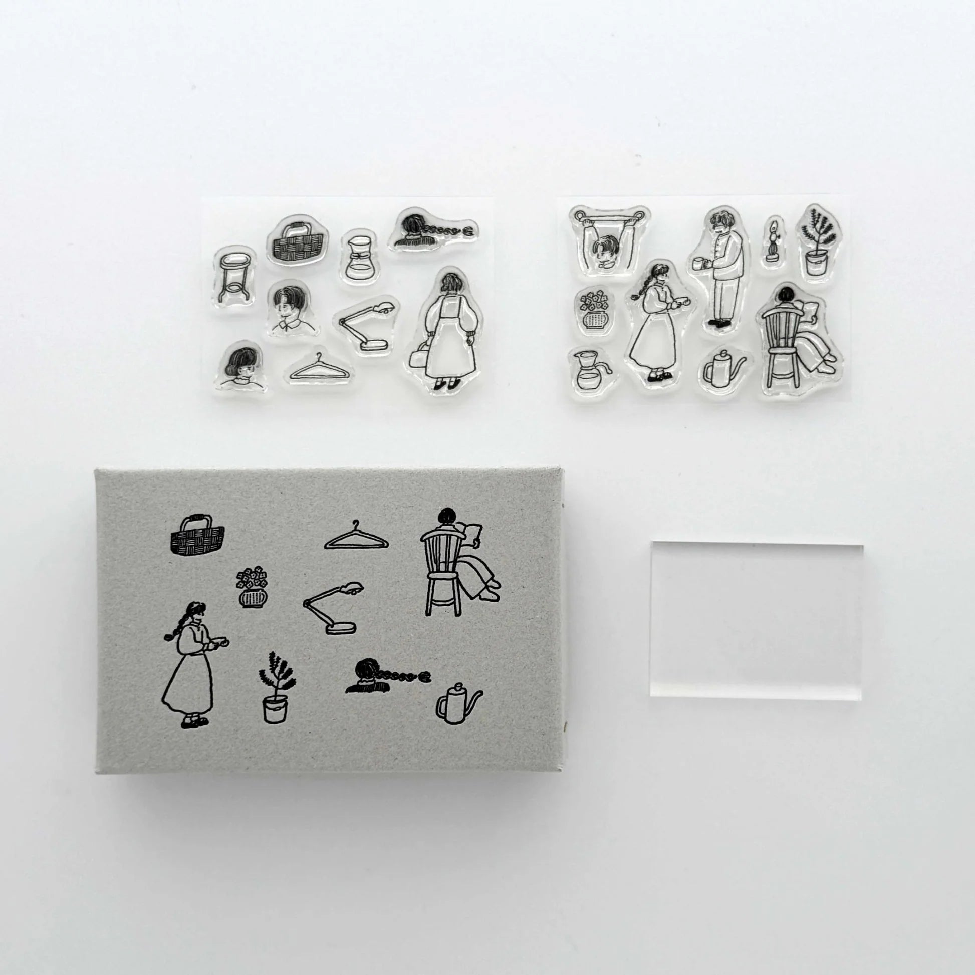 MIZUSHIMA x Tobimatsu Shoichiro Jizai Clear Stamp Motif Daily Life