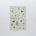 MIZUSHIMA x Tobimatsu Shoichiro Tracing Paper Sticker Motifs of Daily Life