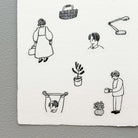 MIZUSHIMA x Tobimatsu Shoichiro Tracing Paper Sticker Motifs of Daily Life