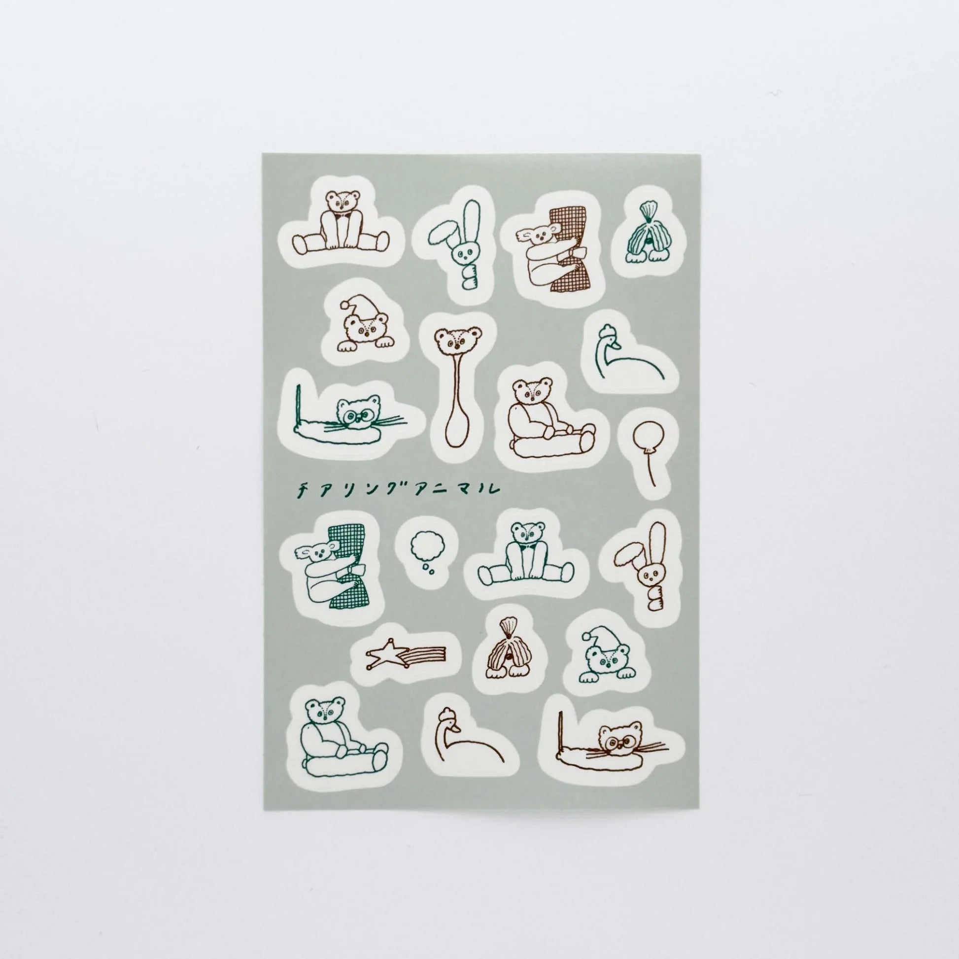 MIZUSHIMA x Tobimatsu Shoichiro Tracing Paper Sticker Cheering Animals