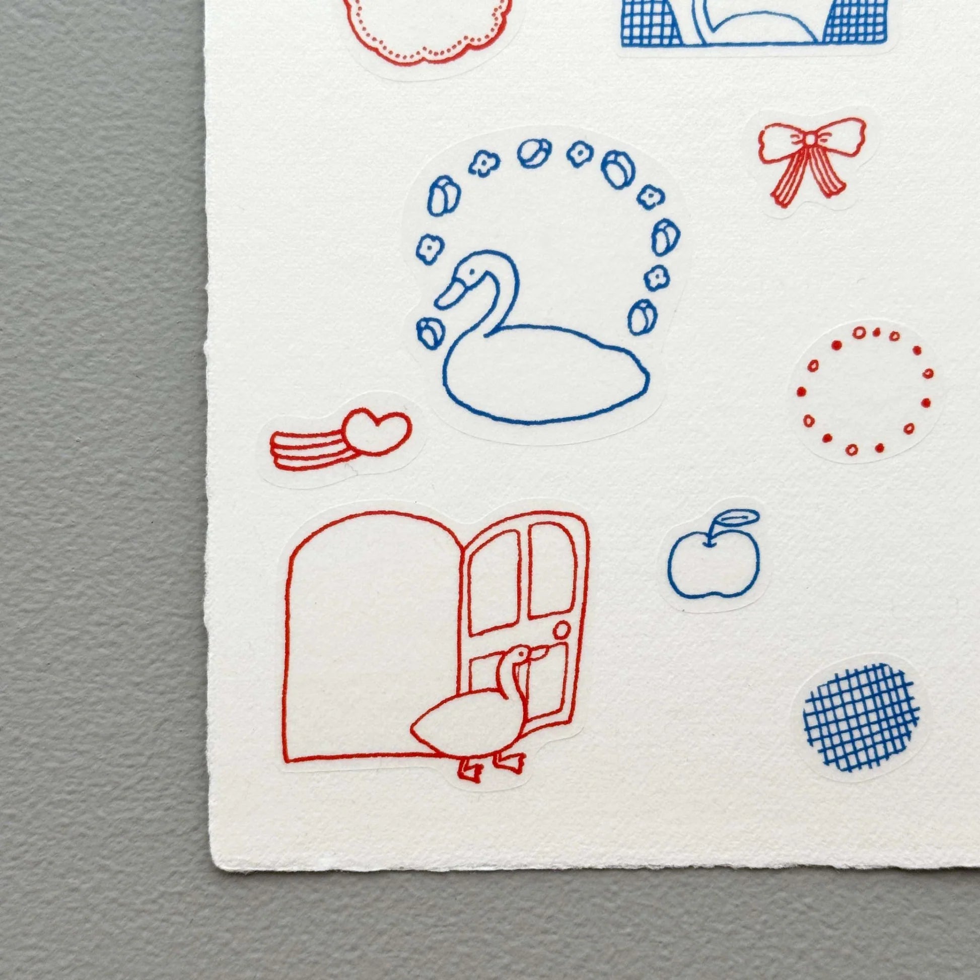 MIZUSHIMA x Tobimatsu Shoichiro Tracing Paper Sticker Frame Animals