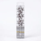 JIPPURI Matte Ribbon & Bow Set of 6 Silver