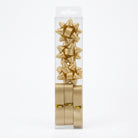 JIPPURI Matte Ribbon & Bow Set of 6 Gold