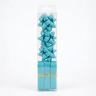 JIPPURI Matte Ribbon & Bow Set of 6 Light Blue