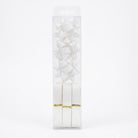 JIPPURI Matte Ribbon & Bow Set of 6 White