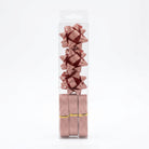 JIPPURI Matte Glitter Ribbon & Bow Set of 6 Copper