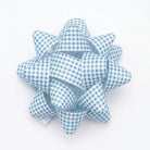 JIPPURI Gingham Bow 3" Blue