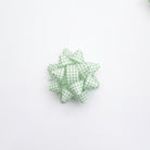 JIPPURI Gingham Bow 2" Green