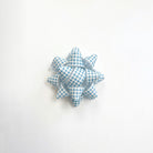 JIPPURI Gingham Bow 2" Blue