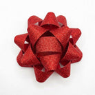 JIPPURI Matte Glitter Bow 3" Red