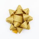 JIPPURI Matte Glitter Bow 3" Gold