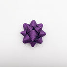 JIPPURI Matte Glitter Bow 2" Purple
