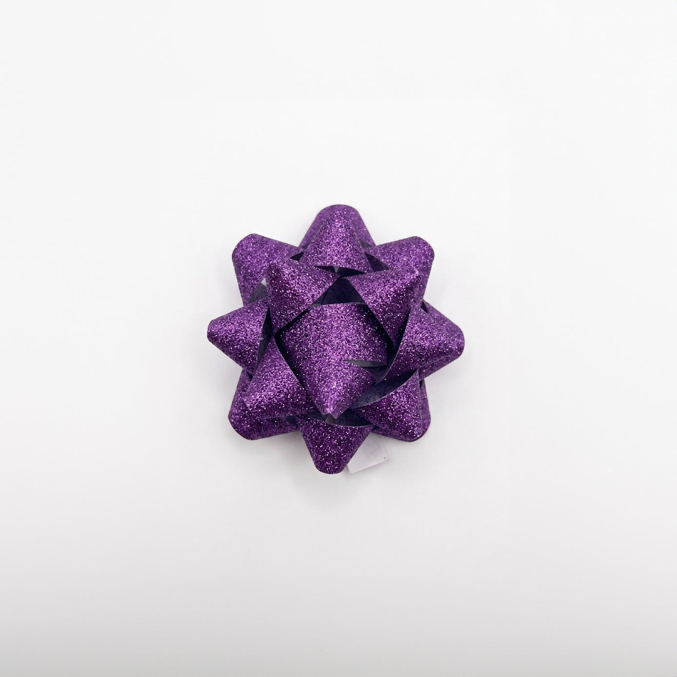JIPPURI Matte Glitter Bow 2" Purple