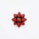 JIPPURI Matte Glitter Bow 2" Red
