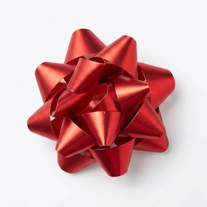 JIPPURI Flower Bow 3" Red