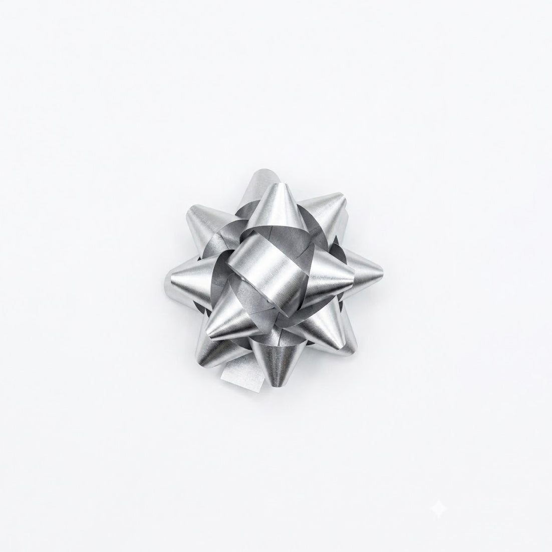 JIPPURI Flower Bow 2" Silver