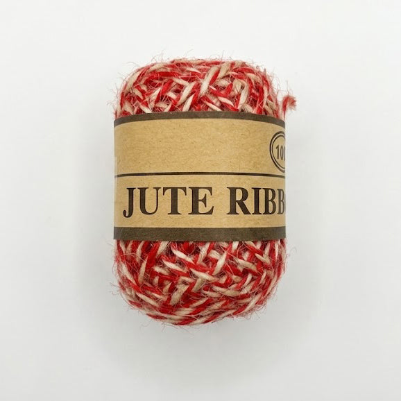 JIPPURI Two-Coloured Hemp Rope 10M Red