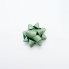 JIPPURI Matte Glitter Bow 2" Light Green