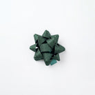 JIPPURI Matte Glitter Bow 2" Dark Green
