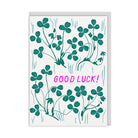 OHH DEER Greeting Card Lucky Clover