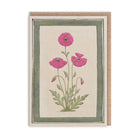 OHH DEER Greeting Card Poppies Mini