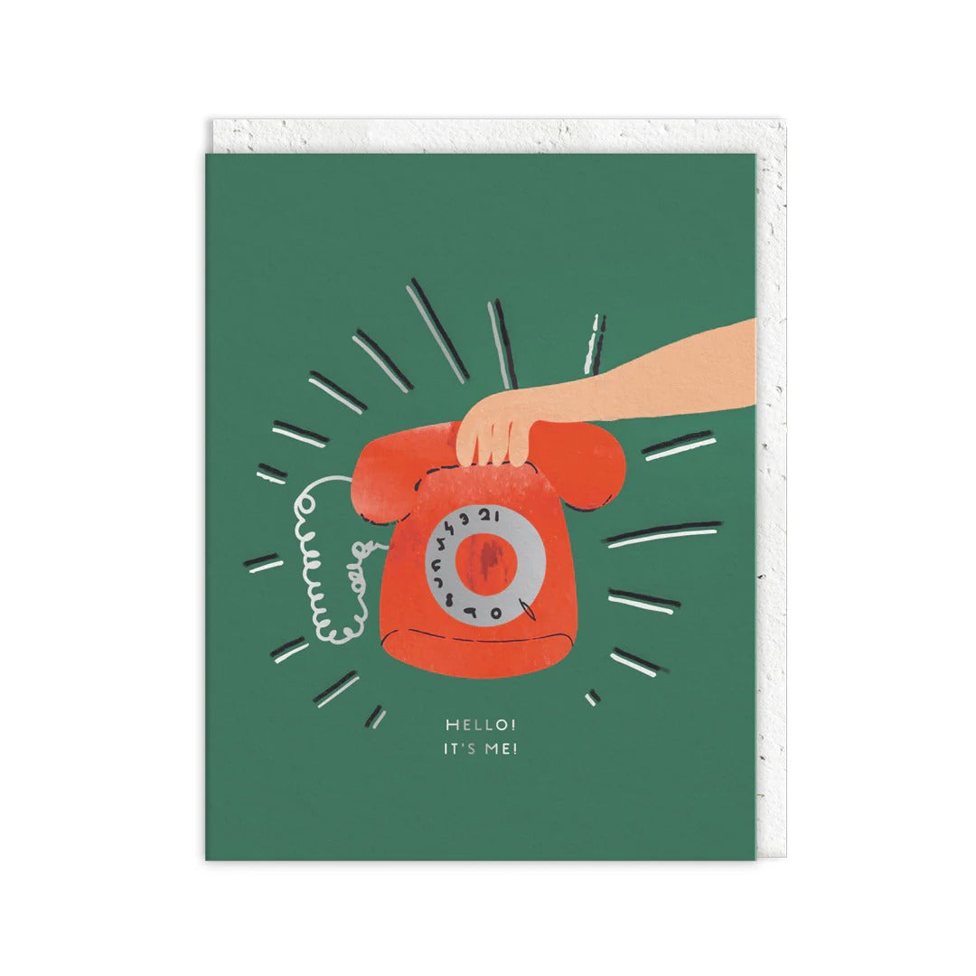 OHH DEER Greeting Card Phone Hello