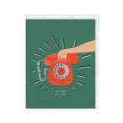 OHH DEER Greeting Card Phone Hello