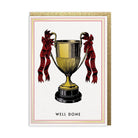 OHH DEER Greeting Card Well Done Trophy